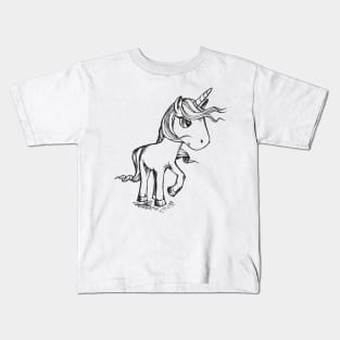 Cute and Fabulous Unicorn Draw Magic Gift Tee Kids T-Shirt